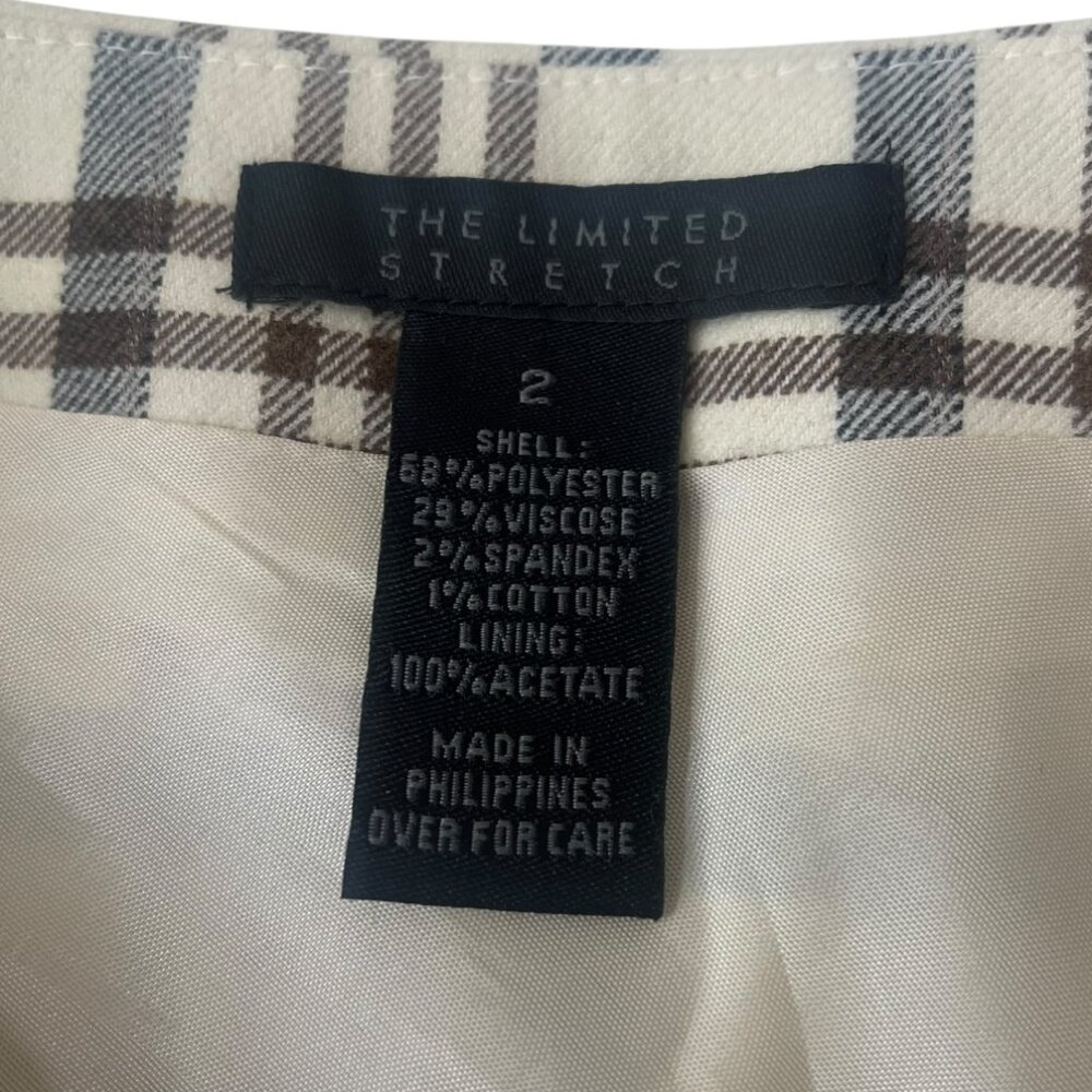 The Limited Black and White Cream Mini A-Line Pleated Skirt Size 2 - Picture 8 of 15